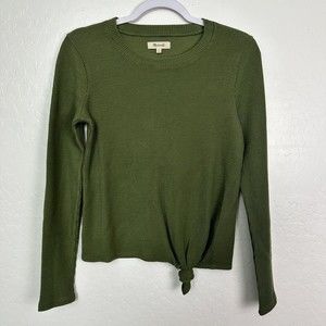 MADEWELL Women's Elwood Knot Front Top Palm Tree Cotton